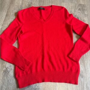 Alex Marie Vibrant Red Cashmere Sweater-size M